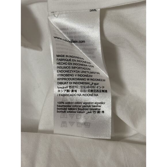 Calvin Klein Women’s 3/4 Sleeve Mesh Inserts White Hidden Button Down Shirt Sz M - Picture 5 of 5